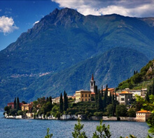 House and church in Varenna